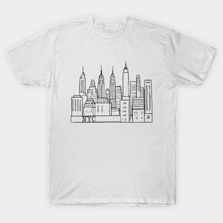 nyc doodle art 2024 pt5 T-Shirt